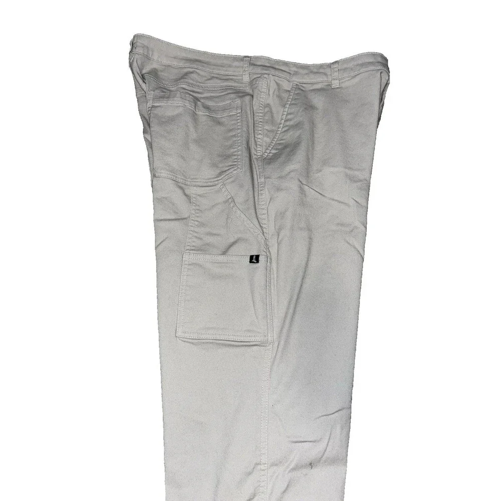 Lands End Khaki Cargo Jeans 40x32